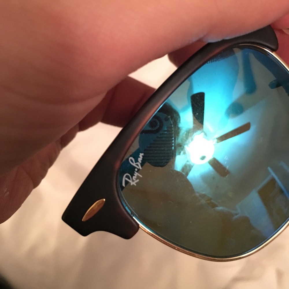 RayBan Clubmaster Mirrored Sunglasses - Picture 3 of 6